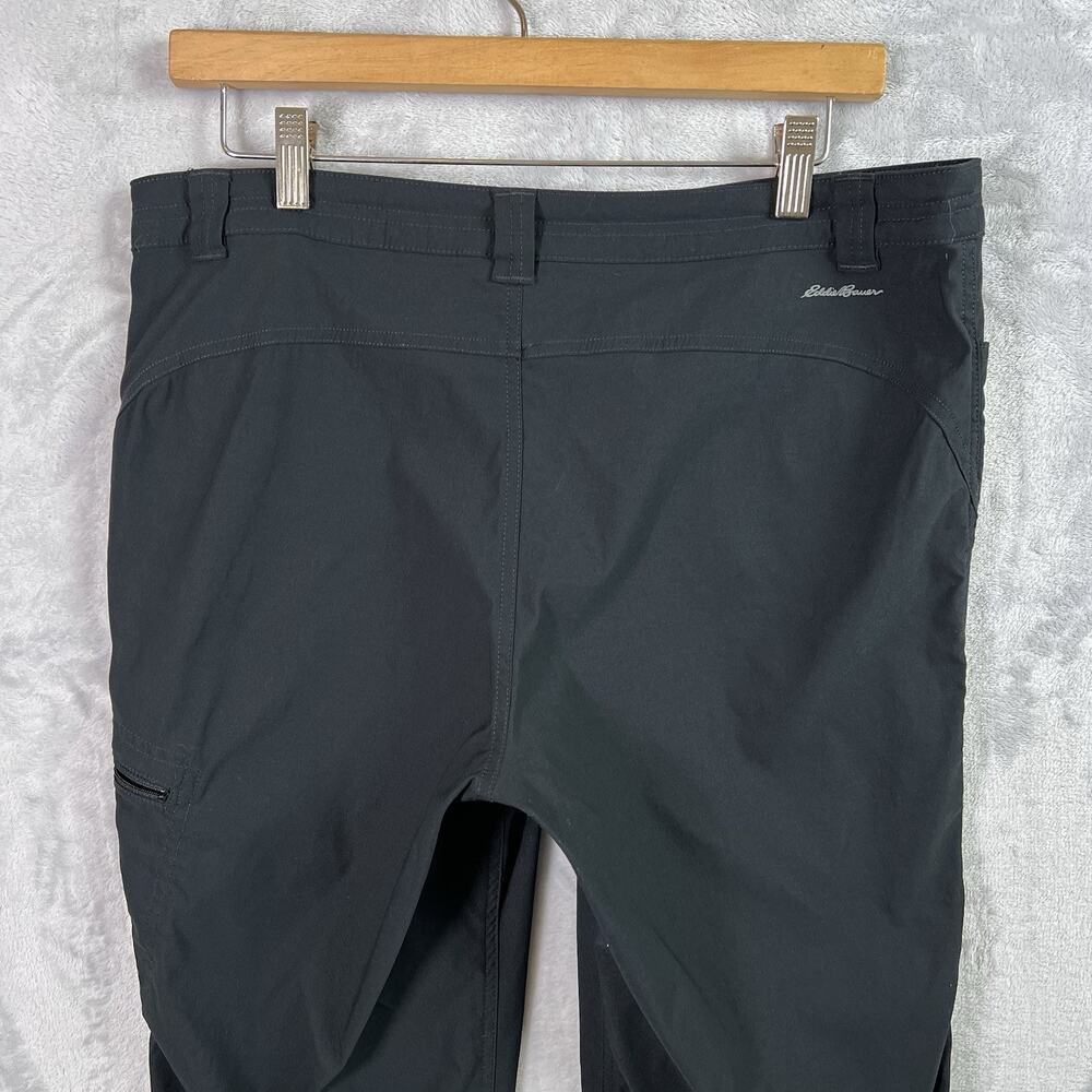 Eddie‎ Bauer Hiking Pants Women's 10 Black Cropped Athletic Outdoor Pockets - Picture 10 of 13